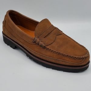 Allen Edmonds Sequoia Brown Suede Leather Loafers